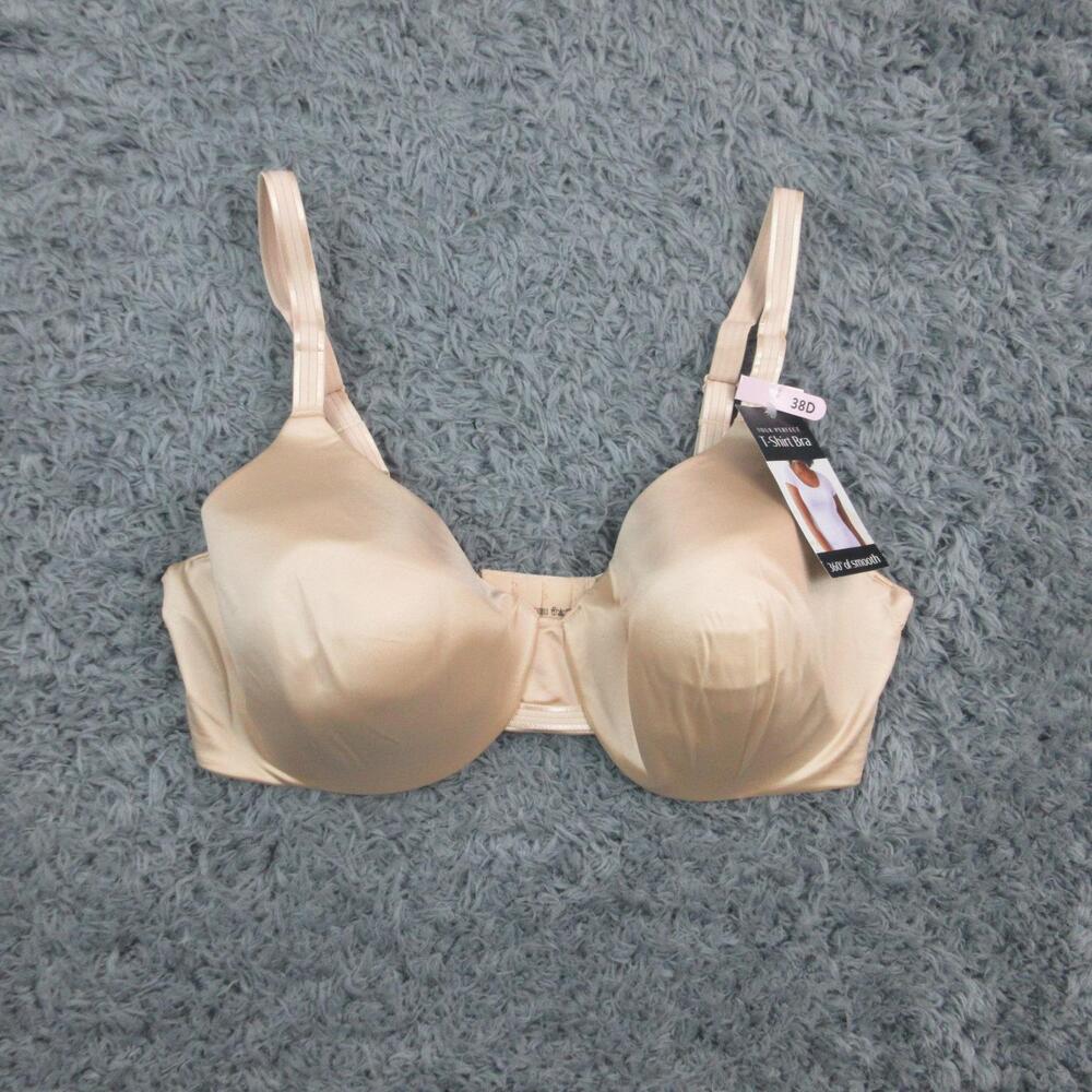 Bali Your Perfect T-Shirt Bra Womens 38D Beige Smooth Underwire Padded NWT